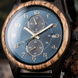 Чоловічий дерев&rsquo;яний кварцовий годинник-хронограф Vellini Nero Blu VL-NERO-BLU фото 5