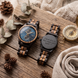Чоловічий дерев&rsquo;яний кварцовий годинник-хронограф Vellini Nero Blu VL-NERO-BLU фото 7