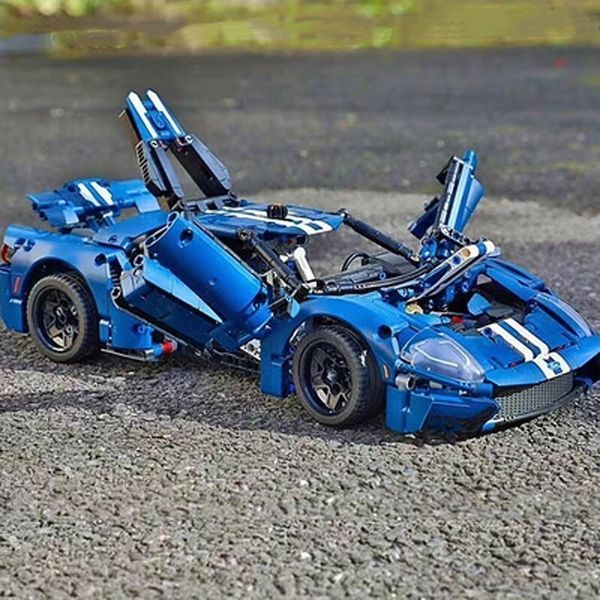 Синій суперкар Ford GT &mdash; 1466 деталей VL-CON-FORD-GT-1466 фото